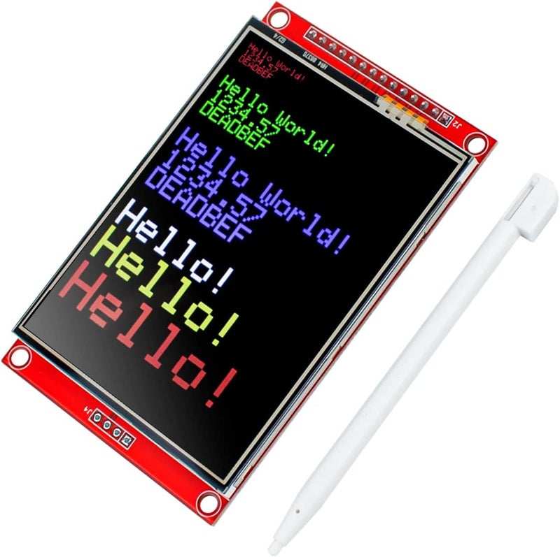Hosyond وحدة عرض شاشة تعمل باللمس TFT LCD بحجم 3.2 بوصة 320x240 SPI تسلسلي ILI9341 مع قلم لمسي متوافق مع لوحة تطوير Arduino R3/Mega2560 - Image 1